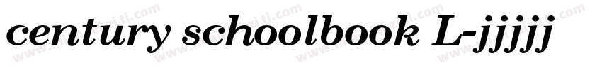 century schoolbook L字体转换